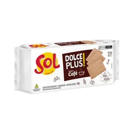 BISCOITO SOL 360G DOLCE PLUS CAFE
