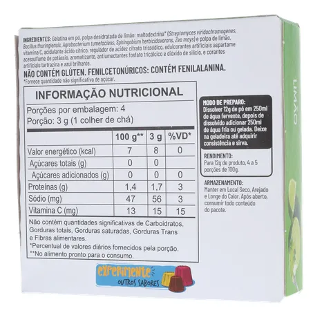 Gelatina apti limão zero açúcar 12g 360-20