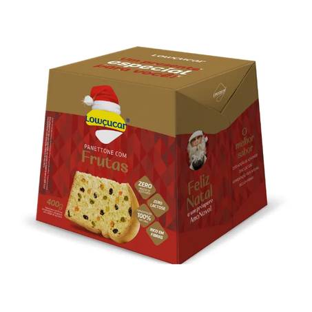 PANETTONE LOWÇÚCAR GOTAS CHOCOLATE ZERO 400G