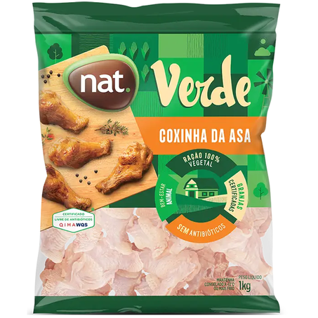 COXINHA DA ASA [DRUMETTE] NAT VERDE CONG IQF 1KG
