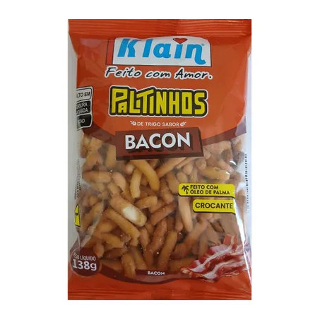 SALGADINHO KLAIN PALITINHOS BACON 138G