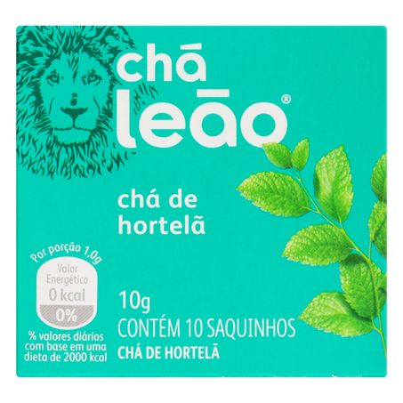 Chá hortelã leão fuze com 10 sachês