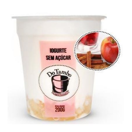 IOGURTE DO TAMBO SEM AÇUCAR MAÇA E CANELA 200G