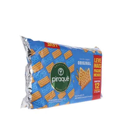 Biscoito Salgado Piraquê Original 276g Leve + Pague - 360-31