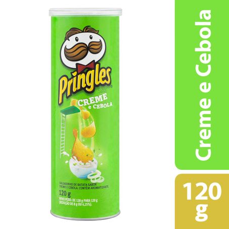 Salgadinho de batata creme e cebola pringles tubo