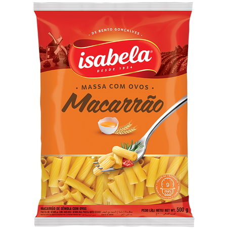 MASSA COM OVOS ISABELA MACARRÃO 500G