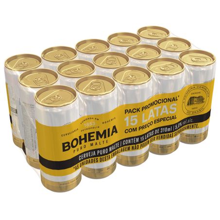 Cerveja bohemia lt 310ml c/15un