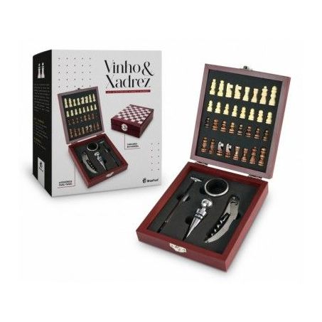 Kit brasfoot vinho e xadrez