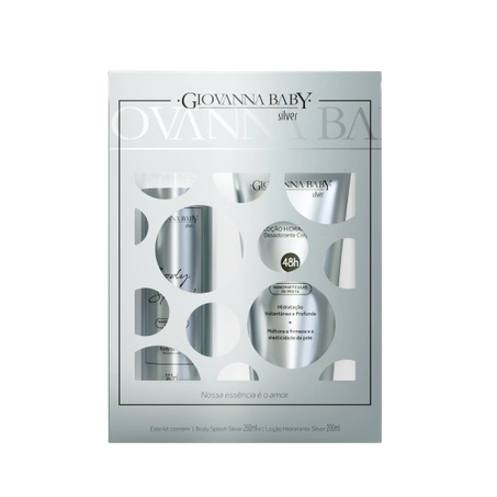 KIT GIOVANA BABY HIDRATAN BODY SPL SILVER UN
