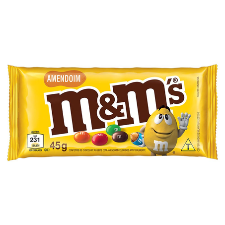 Confeito MMs Amendoim Pacote 45G