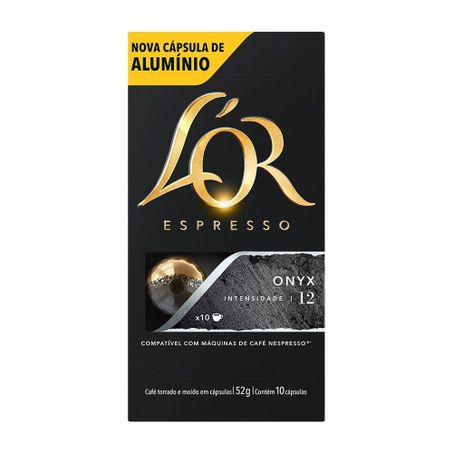 Café em cápsula torrado e moído espresso onyx l'or