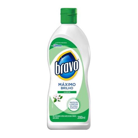 LUSTRA MOVEIS BRAVO 200ML JASMIM BRILHOL