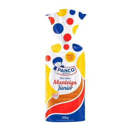 Pão de Forma Panco Manteiga Júnior Pacote 350G
