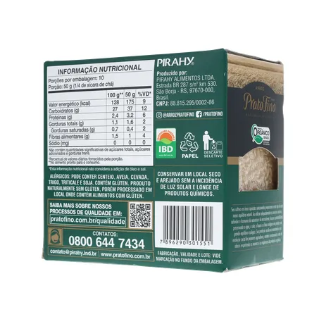 ARROZ PRATO FINO 500G ORGANICO 360-21
