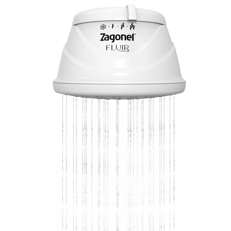 Chuveiro ducha zagonel fluir branco 4 temp 6800w 220v