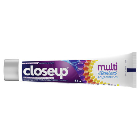 Creme dental fresh multivitamina close up 85g