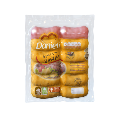 LINGUIÇA DANIELI 800G QUEIJO
