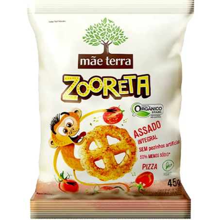 Salgadinho mae terra zooreta pizza assado 45g