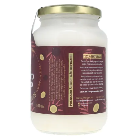 Oleo coco santo oleo extra virgem 500ml 360-8