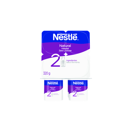 Iogurte nestle 320gr natural zero lacto