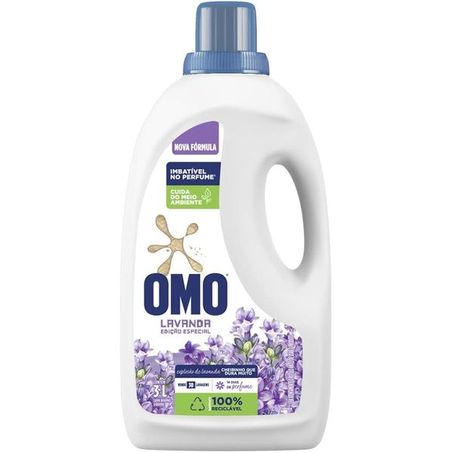 Lava roupas líquido omo lavanda galão 3l