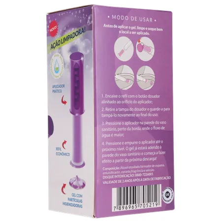 Gel adesivo sanitário sani all lavanda refil 37g 360-14
