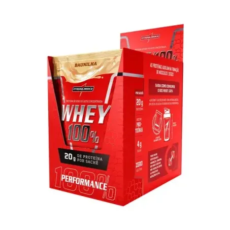 Whey 100% Baunilha Sachê Integral Médica 30g