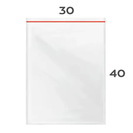 SACO PLÁSTICO HERMÉTICO ZIP LOCK N11 30 X 40CM C/100UN TALGE