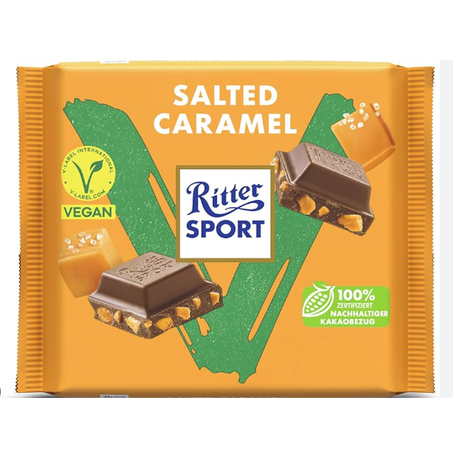 CHOC.RITTER SPORT 100G VEGAN CARAMEL
