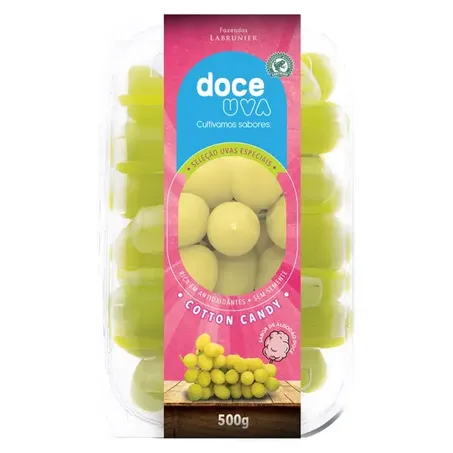 Uva Verde 500G Algodão Doce
