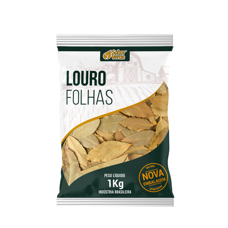 Louro Folhas 1Kg Sabor Verde