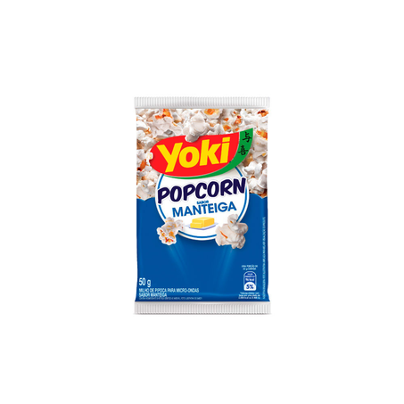 Pipoca para Microondas Yoki Popcorn Manteiga 50G