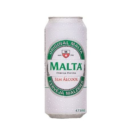 Cerveja Malta Malzbier Sem Álcool Lata 473ml