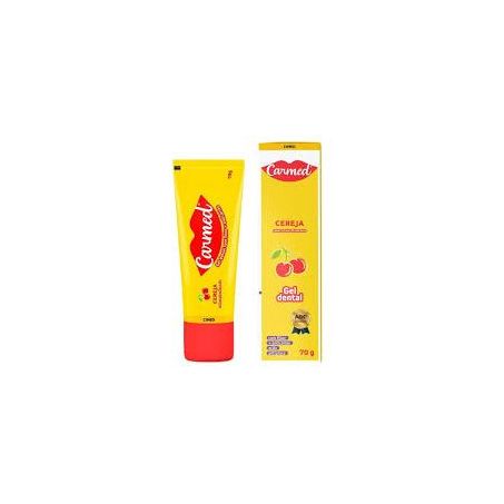 Gel dental Carmed com Flúor + Anticáries Cereja Caixa 70gr