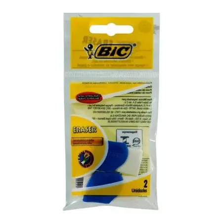 Borracha Escolar Bic 2un Branca Sm