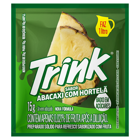 Refresco trink abacaxi e hortelã 15 gr