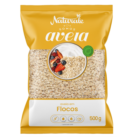 AVEIA EM FLOCOS NATURALE PACOTE 500G