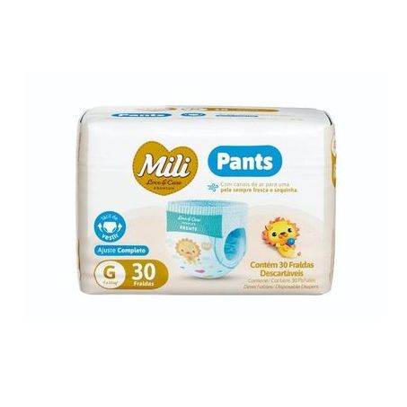 Fralda Desc Mili 30un Lovecare G Pants