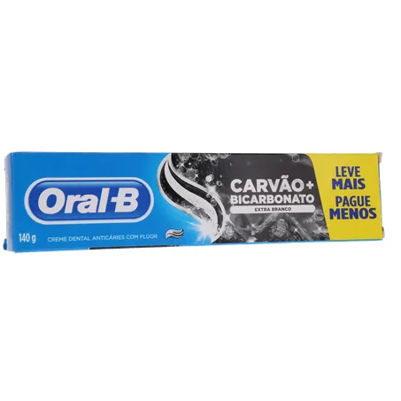Creme dental oral b et branco carvao + bicar 140g 360-34