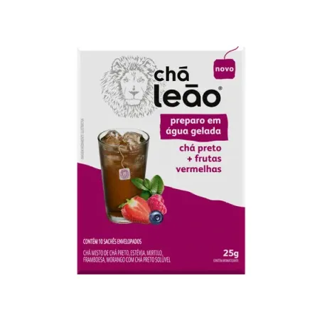 Cha leao coldbrew 10 frutas vermelhas