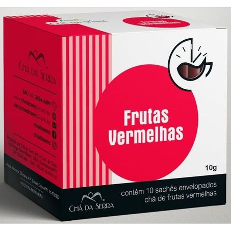 CHÁ FRUTAS VERMELHAS DA SERRA C/10 SAQUINHOS ENVELOPADOS