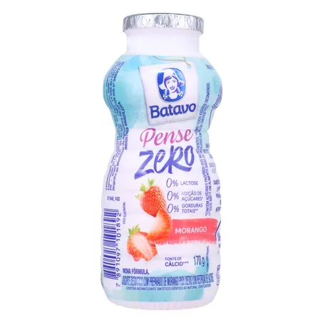 Bebida Láctea Fermentada Batavo Pense Zero Morango 170g 360-35