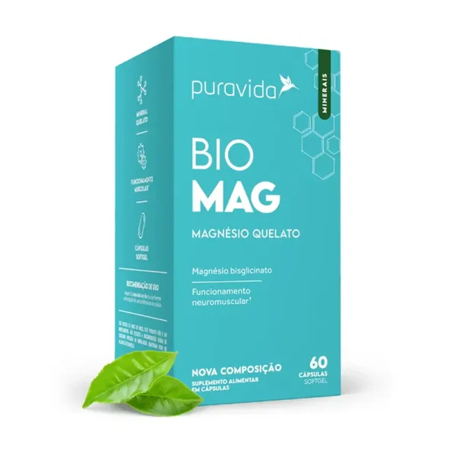 Bio Magnésio Puravida 60cps