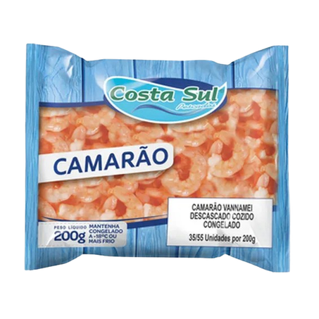 Camarão Costa Sul Descascado Pacote 200g 
 