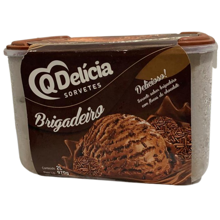 Sorvete qdelicia 2l brigadeiro