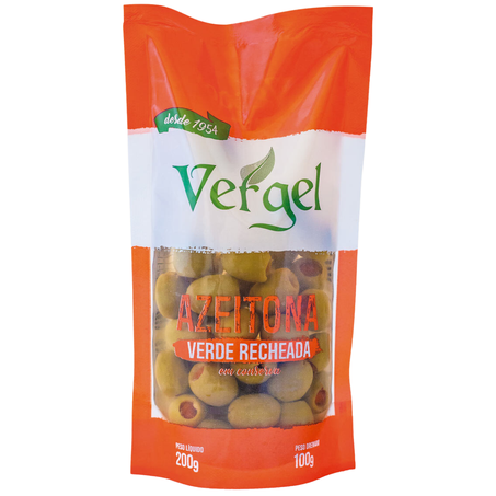Azeitona vergel 100g recheada sache