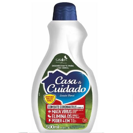 Desinfetante Casa e Cuidado Escudo Floral Refil Frasco 500ml 
 