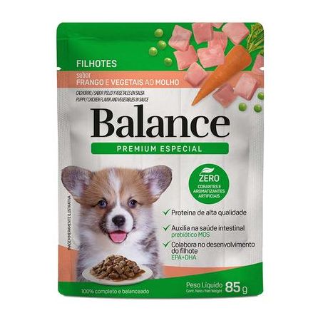 Racao balance filhot fra/veg 85g