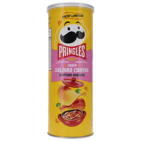 SALGADINHO BATATA PRINGLES GOSTINHO BRAZUCA GALINHA CAIPIRA LATA 100G 360-23