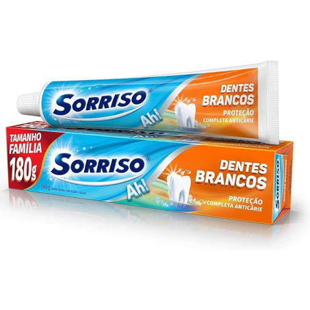 CREME DENTAL SORRISO DENTES BRANCOS FAMÍLIA 180G